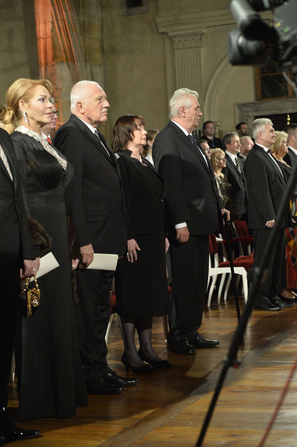 Václav Klaus na předávání státních vyznamenání 2015