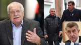 Václav Klaus v Blesku: Babišův tlak na Zemana kvůli Mynářovi a Nejedlému je záměrný