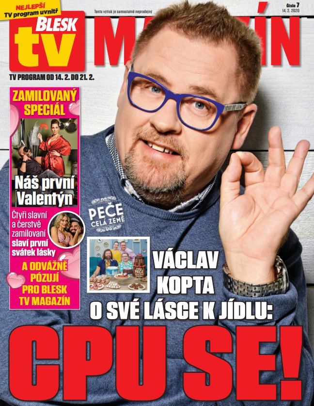 Titulní strana Blesk TV Magazínu