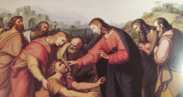 V roce 1832 namaloval Václav Mánes obraz Kristus uzdravuje slepého.