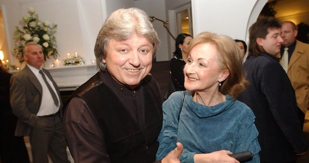 Václav Neckář s manželkou Jarkou