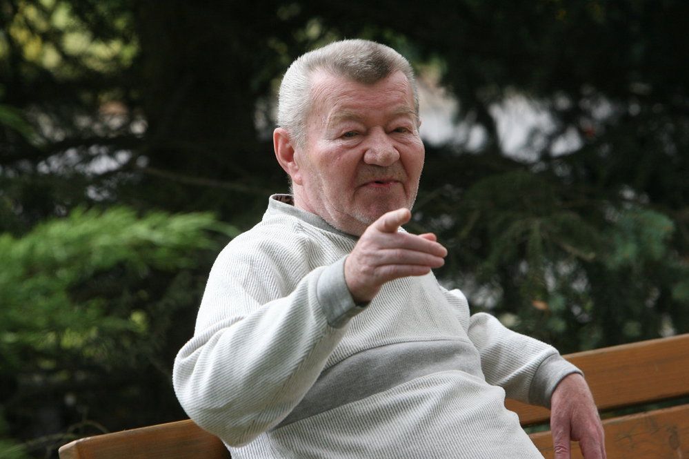 Herec Václav Sloup byl v domově důchodců spokojený.
