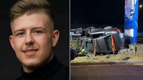 Václav (†20) nepřežil náraz do totemu u benzinky.