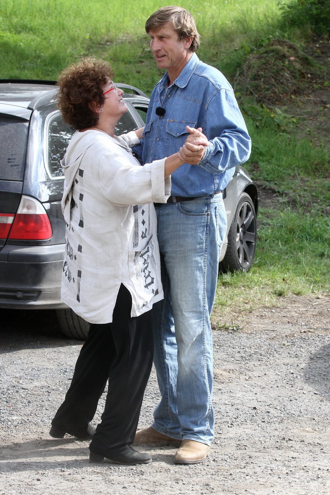 Jana Boušková s Václavem Vydrou.