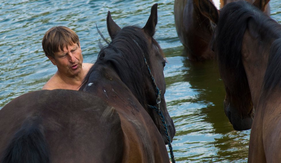 Herec Vydra se svým koněm vyloženě souzní