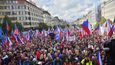 Demonstrace na Václavském náměstí 28. 8. 2022