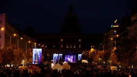 Koncert pro budoucnost na Václavském náměstí. (17. 11. 2023)