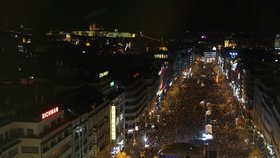 Koncert pro budoucnost na Václavském náměstí ku příležitosti 30. výročí sametové revoluce (17. 11. 2019)