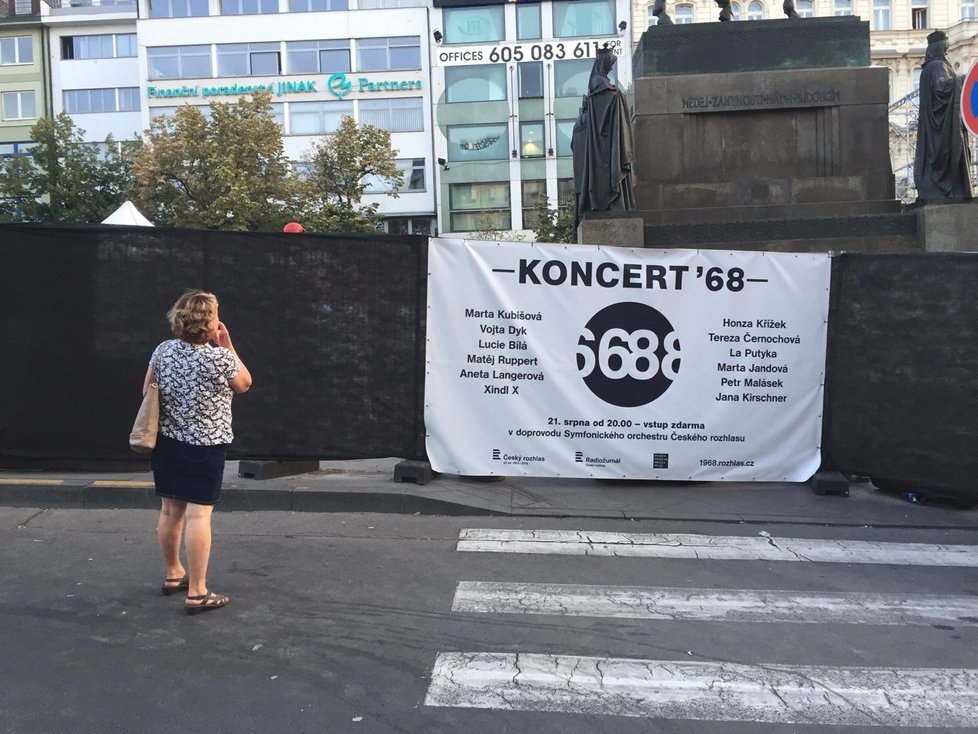 Koncert ’68 na Václavském náměstí dne 21. srpna 2018