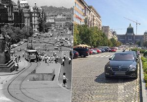Václavské náměstí v minulosti využívaly tramvaje v mnohem větší míře. Vrátí se do centra Prahy staré pořádky?