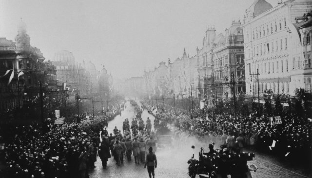 Příjezd T. G. Masaryka do Prahy, prosinec 1918