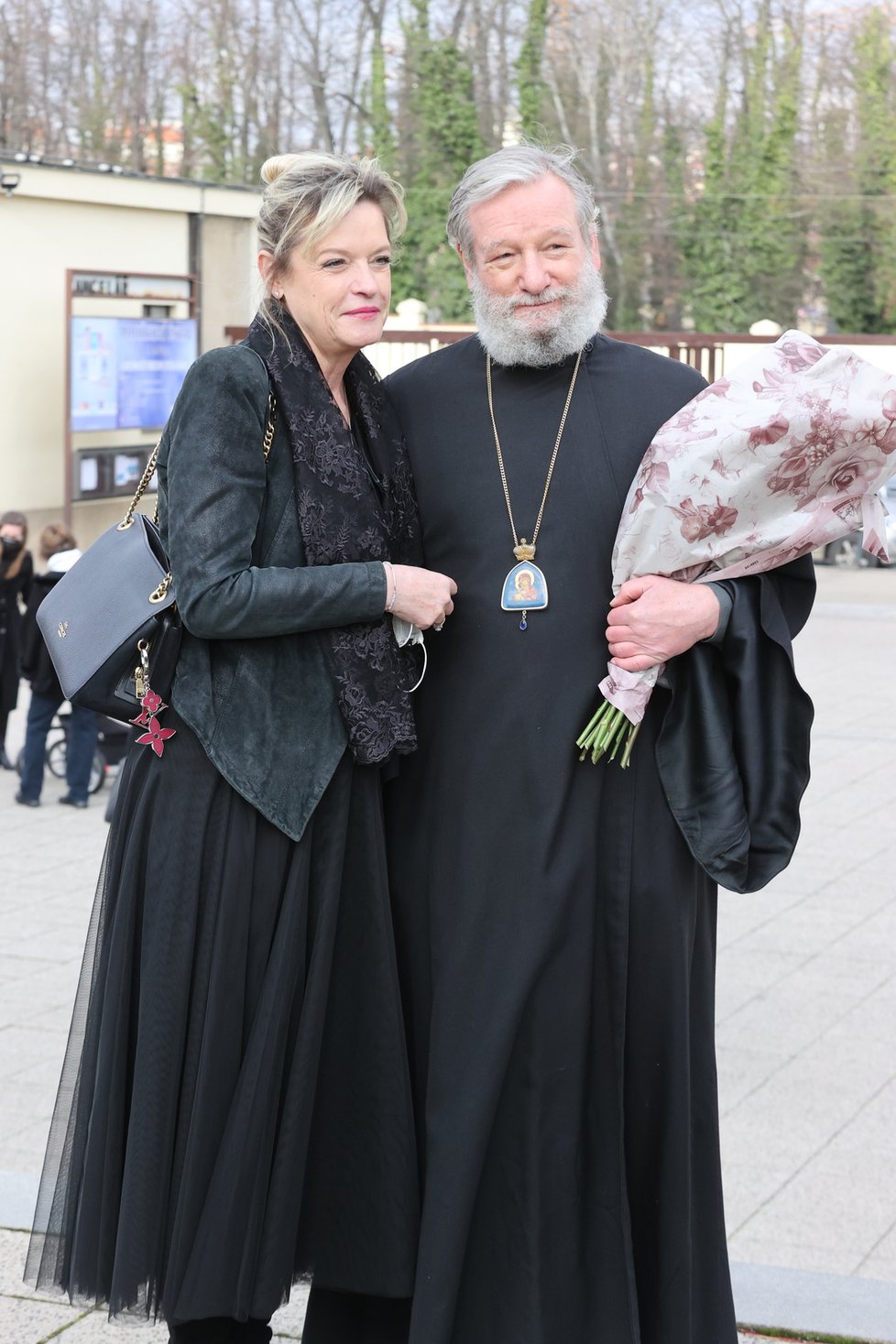 Pohřeb Vadima Petrova - dcera Taťjana Vojtová
