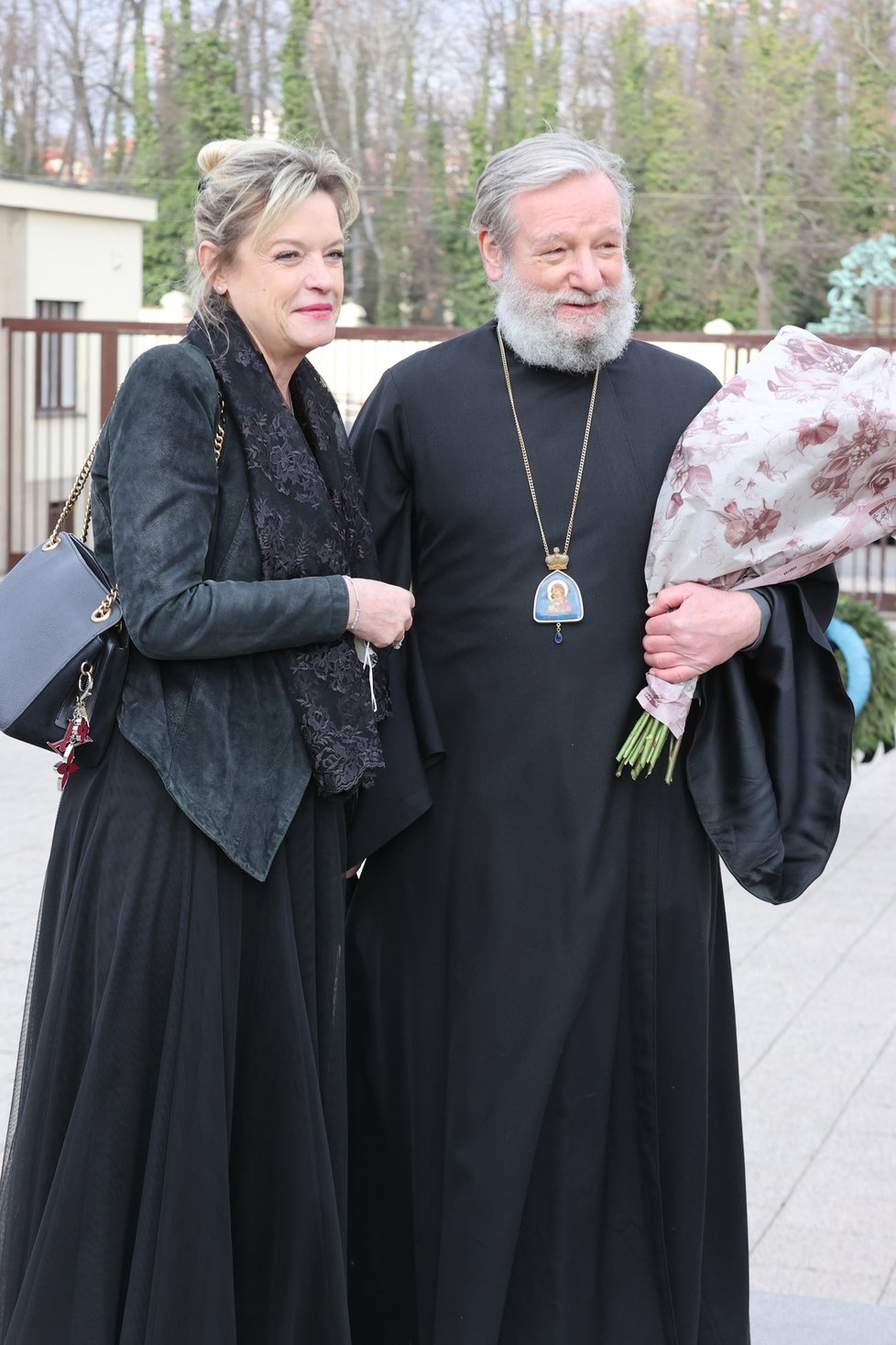Pohřeb Vadima Petrova - dcera Taťjana Vojtová
