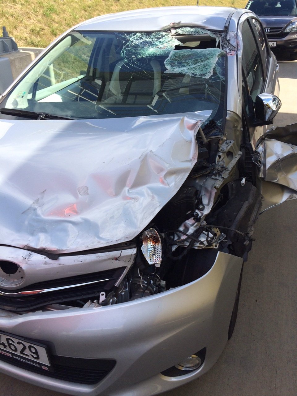2015: Vadim Petrov měl po havárii sešrotované auto.