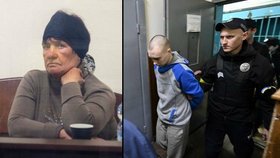 Ruský voják Vadim Šišimarin (21) stanul před soudem v Kyjevě za vraždu důchodce Oleksandra. U soudu byla i vdova po Oleksandrovi Kateryna.