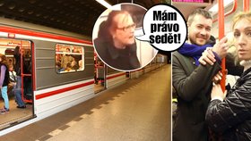 Pražské metro zažilo jednou také něco jiného, než nadávky a vulgarity - lásku!