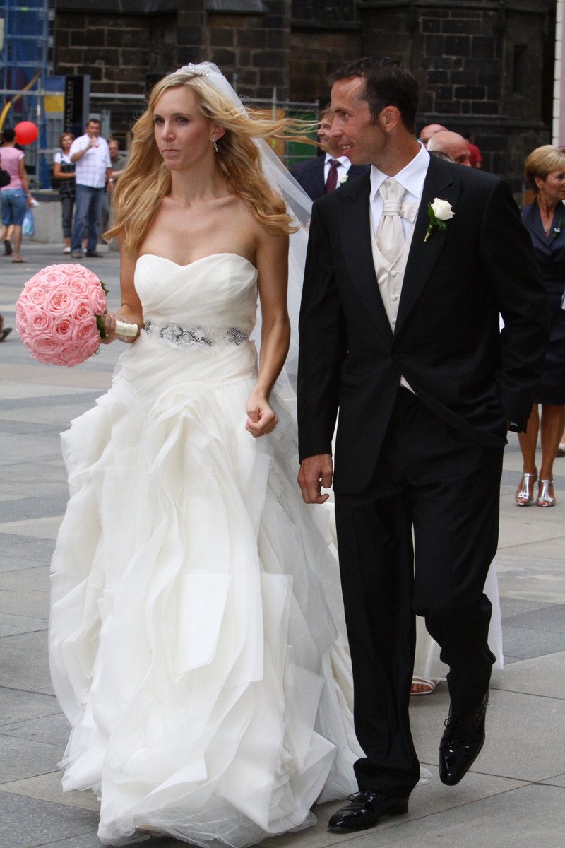 První svatba Radka s Nicole Vaidišovou v roce  2010