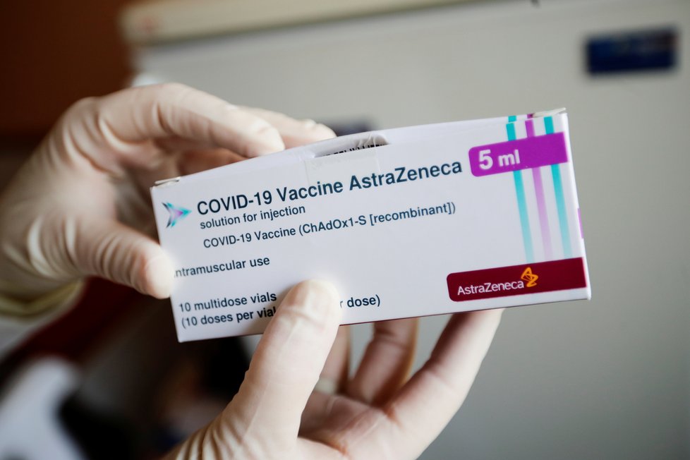 Vakcína AstraZeneca proti nemoci covid-19.