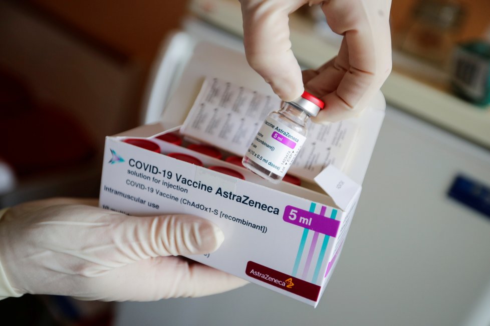 Vakcína AstraZeneca proti nemoci covid-19.