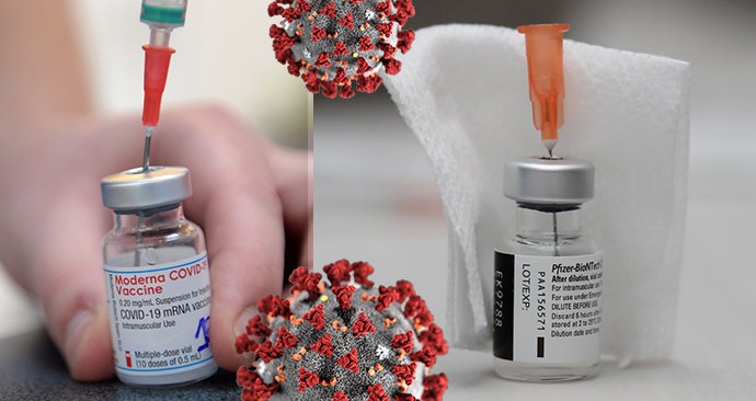 Vakcíny společností Moderna a Pfizer Vakcíny společností Moderna a Pfizer