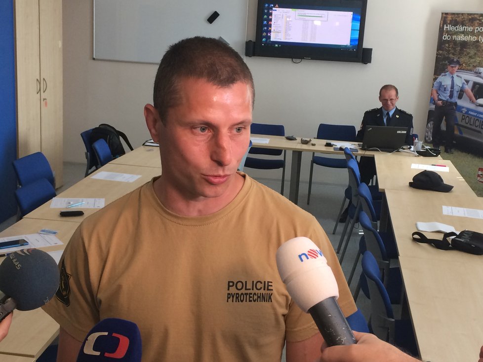 Šéf jihomoravských policejních pyrotechniků Radek Žemlička.
