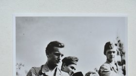 Miroslav Malý (vlevo nahoře) s kamarády z války