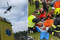 Muž se zřítil ze skály pod zříceninou Valečov a těžce se zranil: Záchranáři neváhali ani vteřinu