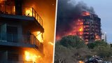 Smrtící požár bytovky ve Španělsku: 14 pater pohltily plameny, policie potvrdila 10 obětí