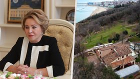 Ruská politička Valentina Matvijenková (72) má obří vilu v Itálii. Ukrývá se v ní před Západem?