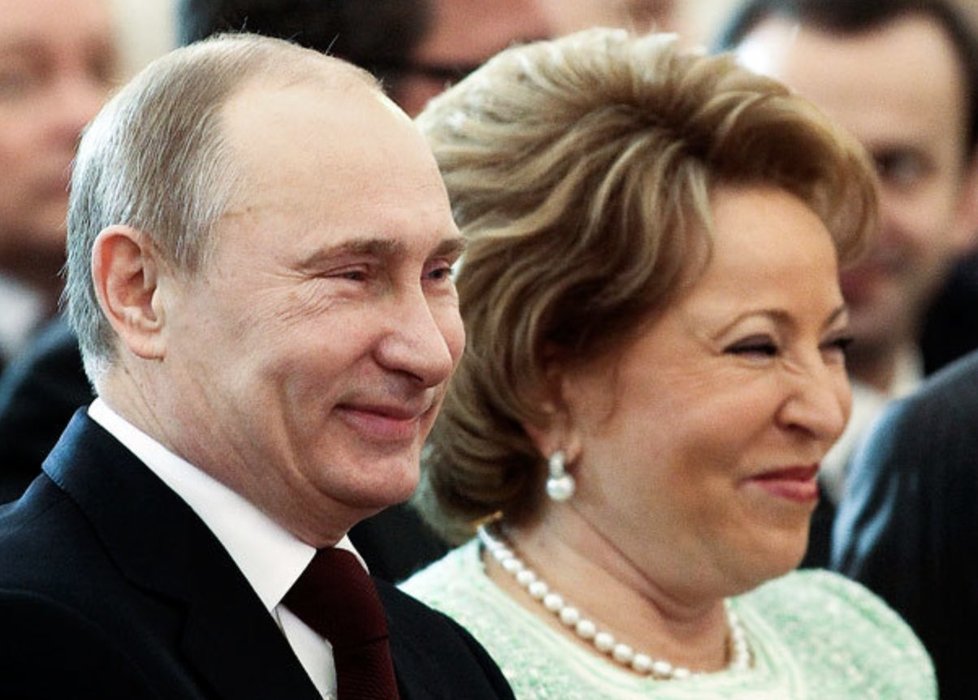Valentina Matvijenková (72) je blízkou osobou prezidenta Vladimira Putina.