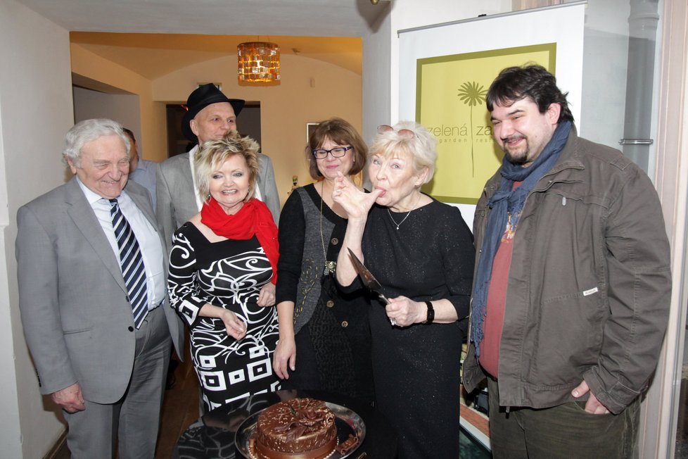 Valentina oslavila 80. narozeniny v restauraci Zelená zahrada
