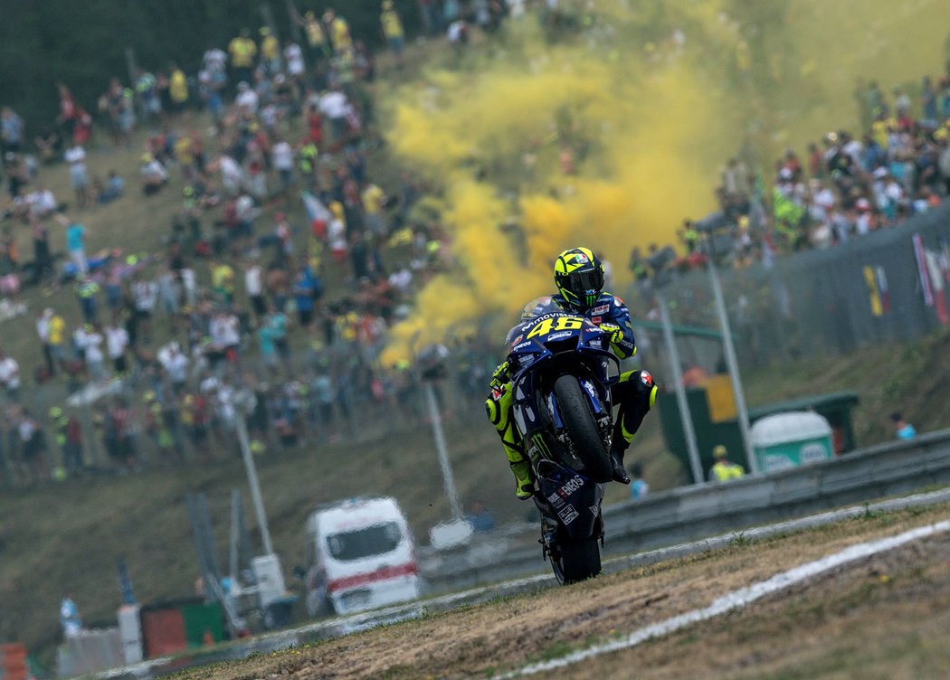 Valentino Rossi v Brně (2018)