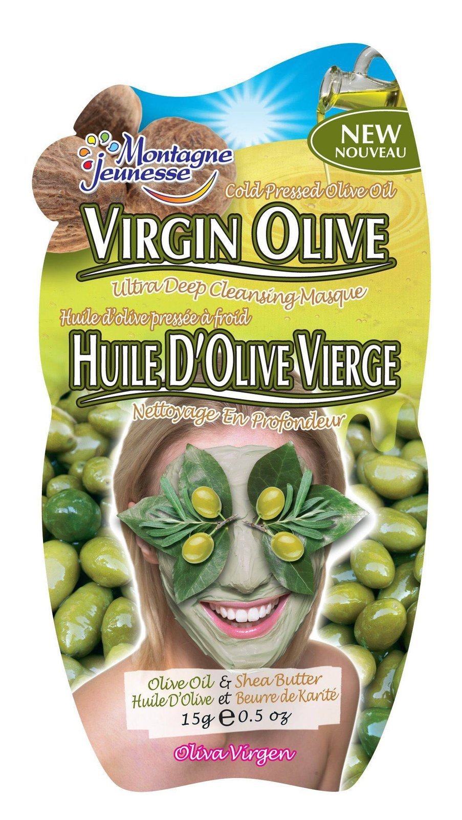 Mask na obličej z olivového oleje, Montagne Jeunesse, info o ceně na webu.