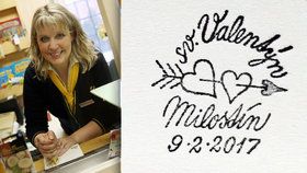 Valentýnská pošta v Milostíně na Rakovnicku: Rozdávají zamilovaná razítka