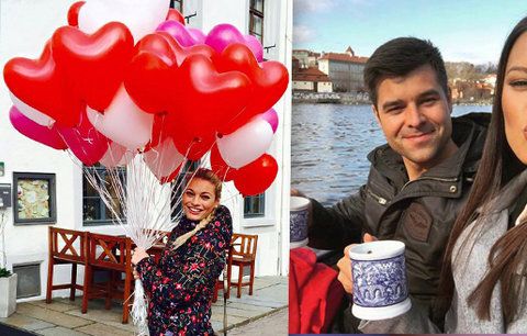Projížďky po Vltavě, romantické večeře, dovádění na horách: Podívejte se, jak Valentýna strávily české celebrity