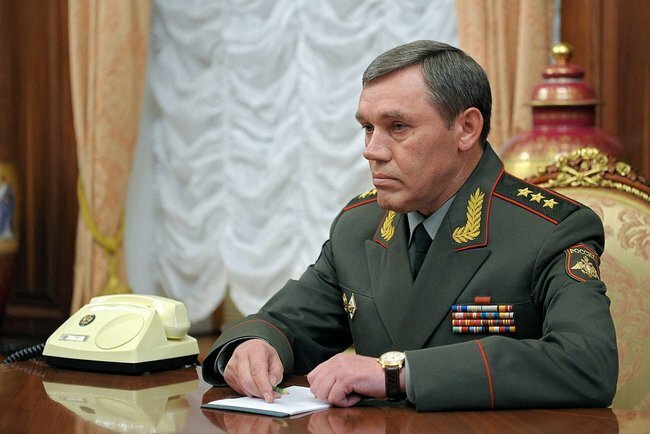 Náčelník ruského generálního Valerij Gerasimov.