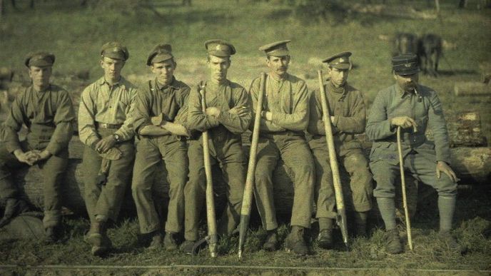 Překvapivé kolorované fotografie z první světové války