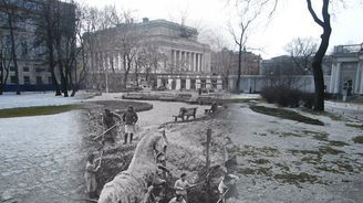 Duchové války se zjevují na současných fotografiích. Unikátní snímky vás vrátí do válečných časů