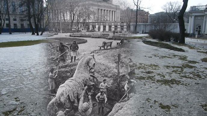 Duchové války na současných fotografiích