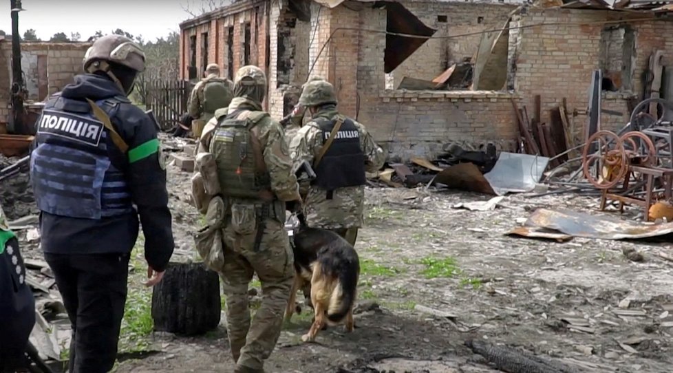 Válka na Ukrajině: Obrázky zkázy z Moschunu (28.4.2022)