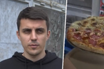 Majitel pizzerie Pavlo v Charkově sám jezdí po městě a rozváží pizzu a radost i v těžké době.