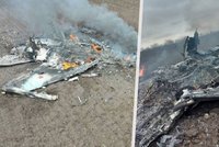 V Charkovské oblasti byl sestřelen ruský letoun Su-35: Miliardová škoda pro skřety, radují se Ukrajinci