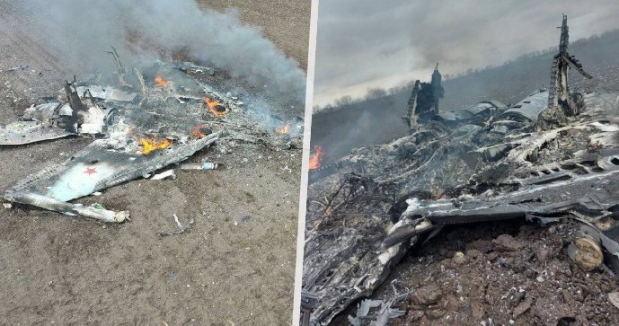 V Charkovské oblasti byl po sestřelen ruský letounu Su-35.