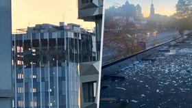 Na Moskvu útočily drony! Zasáhly i kancelářskou budovu.