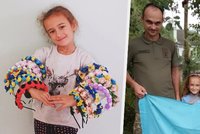 Iryně (6) okupanti zabili tatínka i strýce. Dívenka vyrábí čelenky, aby vydělala vojákům na raketomety