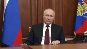Ruský prezident Vladimir Putin (21.2.2022)