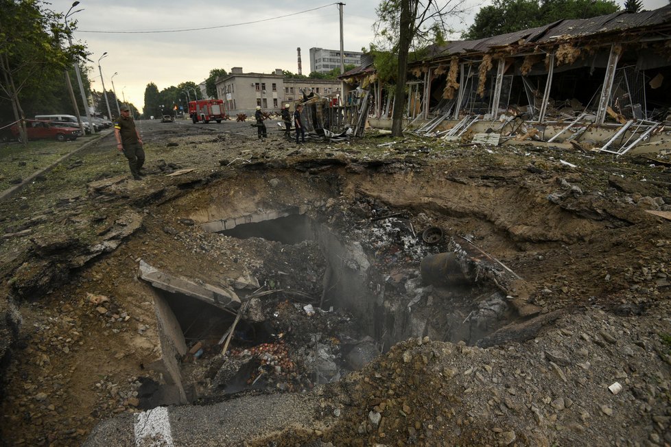 Válka na Ukrajině: Ruské ostřelování města Dnipro (16.7.2022)
