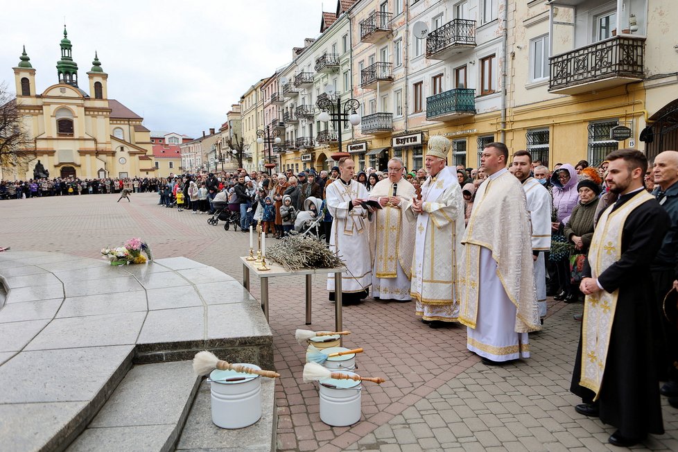 Lidé na Ukrajině si připomněli Velikonoce.