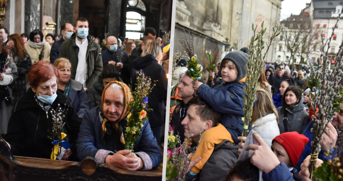 Lidé na Ukrajině si připomněli Velikonoce.
