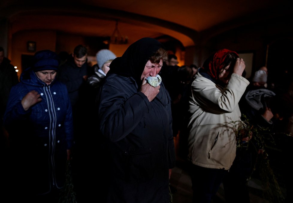 Velikonoce si lidé připomněli i v Buči.